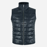 ZAYNAH Quilted Leather Puffer Gilet