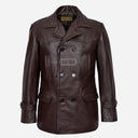 DAVID DR WHO Inspired Leather Peacoat
