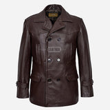 DAVID DR WHO Inspired Leather Peacoat