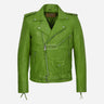 BRUZE Men’s Classic Leather Biker Jacket