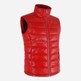 ZAYNAH Quilted Leather Puffer Gilet