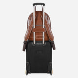 Tan Leather Laptop Backpack