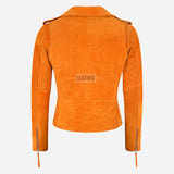 ASTRAE Women’s Suede Biker Jacket