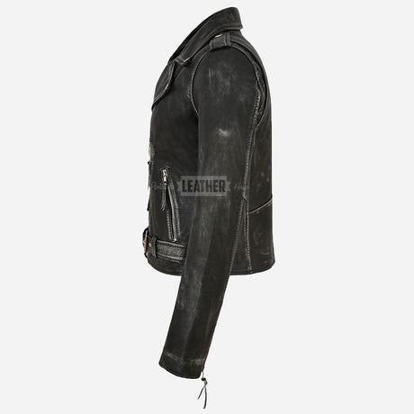 SYSSA Women’s Leather Biker Jacket