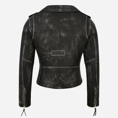 SYSSA Women’s Leather Biker Jacket