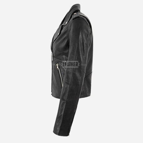 SERICA Women's Leather Biker Jacket