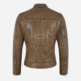 VARIE Vintage Leather Biker Jacket