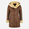 OAKLEIGH Women's Shearling Sheepskin Parka Coat