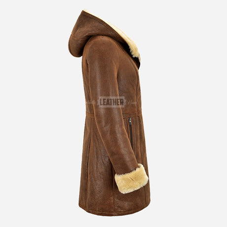 OAKLEIGH Women's Shearling Sheepskin Parka Coat