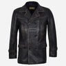 TOM Men's Leather Peacoat