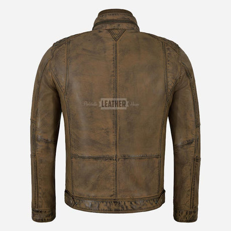 ASHWICK Men's Vintage Leather Jacket