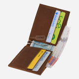 Slim Bifold Vintage Leather Wallet