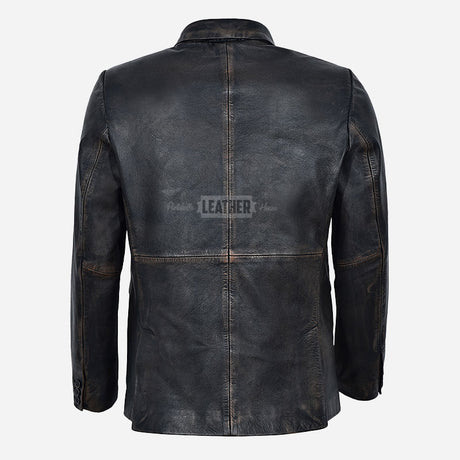 MALRIN Men's Leather Blazer