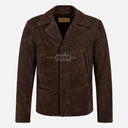 FLINTBORNE 70's Classic Suede Jacket in Brown