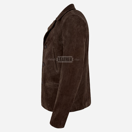 FLINTBORNE 70's Classic Suede Jacket in Brown
