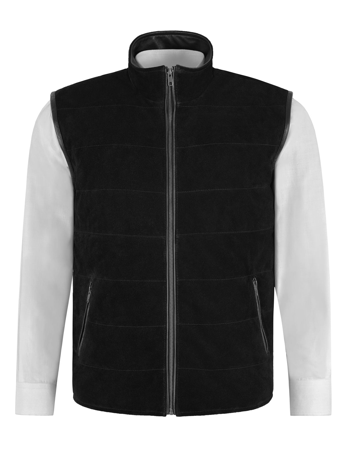 DOFF Men's Suede Leather Gilet