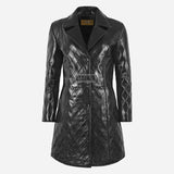LUMINA Women's Quilted Leather Coat