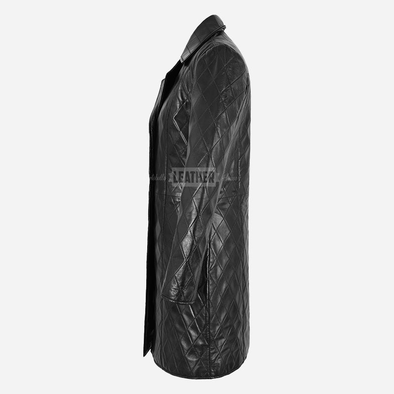 LUMINA Women's Quilted Leather Coat