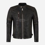VELKAN Men's Vintage Leather Jacket