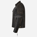 VELKAN Men's Vintage Leather Jacket