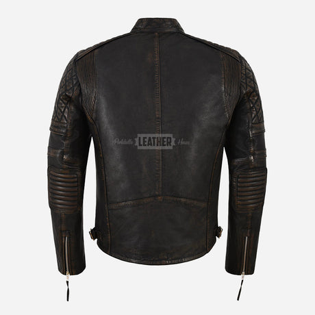 VELKAN Men's Vintage Leather Jacket