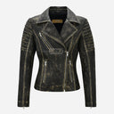 VIONEL Vintage Leather Biker Jacket