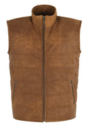 DOFF Men's Leather Gilet