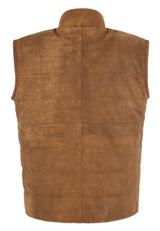 DOFF Men's Leather Gilet