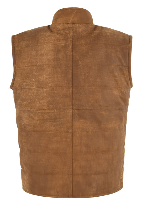 DOFF Men's Leather Gilet