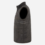 DOFF Men's Quilted Leather Gilet