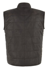 DOFF Men's Leather Gilet