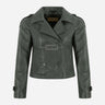 HEWIT Women’s Cropped Leather Blazer
