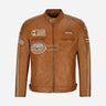 ASTRYX SIZMA Style Leather Racer Jacket