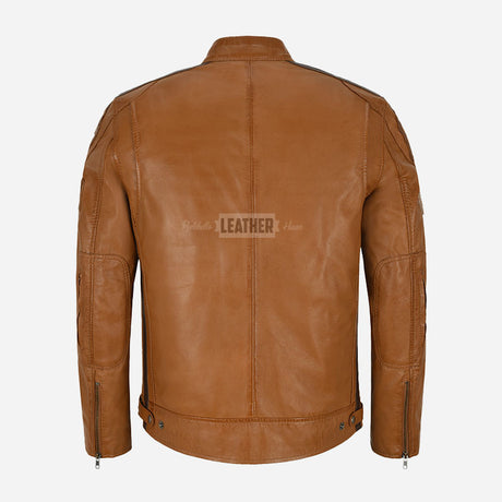 ASTRYX SIZMA Style Leather Racer Jacket