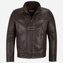 BENTOR Men's Casual Leather Jacket