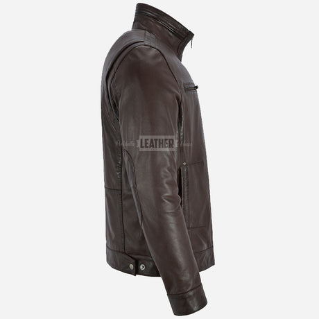BENTOR Men's Casual Leather Jacket