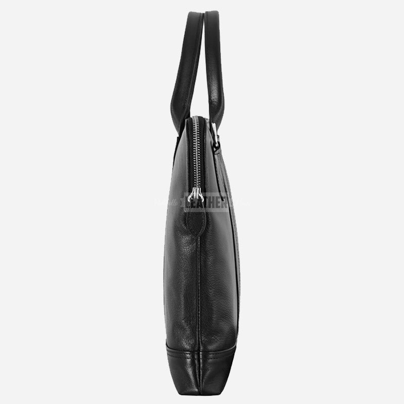 Leather Laptop Sleeve Slim Crossbody Bag
