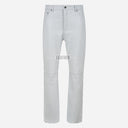 GRIT Men's White Leather Pants Jean's Style