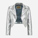 ASHEN Women's Cropped Bolero Jacket Silver & Golden
