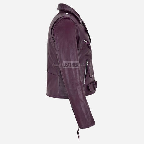 LESSEY Women’s Leather Biker Jacket