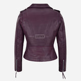 LESSEY Women’s Leather Biker Jacket