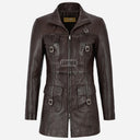 CHANTEL Women's Leather Coat