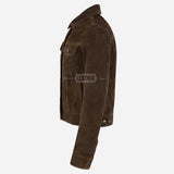 NOELLE Women's Suede Denim Jacket