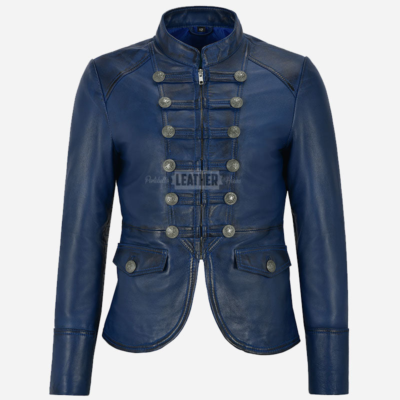 AERYNIX Women's Studded Leather Jacket