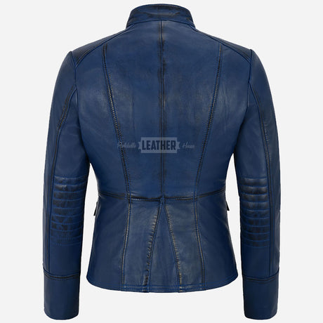 AERYNIX Women's Studded Leather Jacket