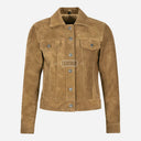 NOELLE Women's Suede Denim Jacket