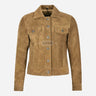 NOELLE Women's Suede Denim Jacket