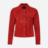 NOELLE Women's Suede Denim Jacket