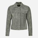 NOELLE Women's Suede Denim Jacket