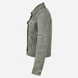 NOELLE Women's Suede Denim Jacket